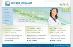 Website + Collateral: Certified Languages International